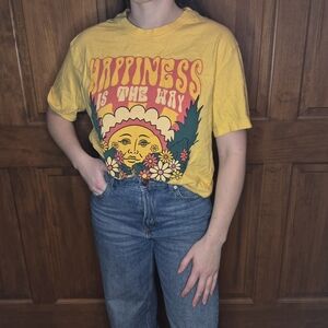 Yellow Hippy Graphic Tee